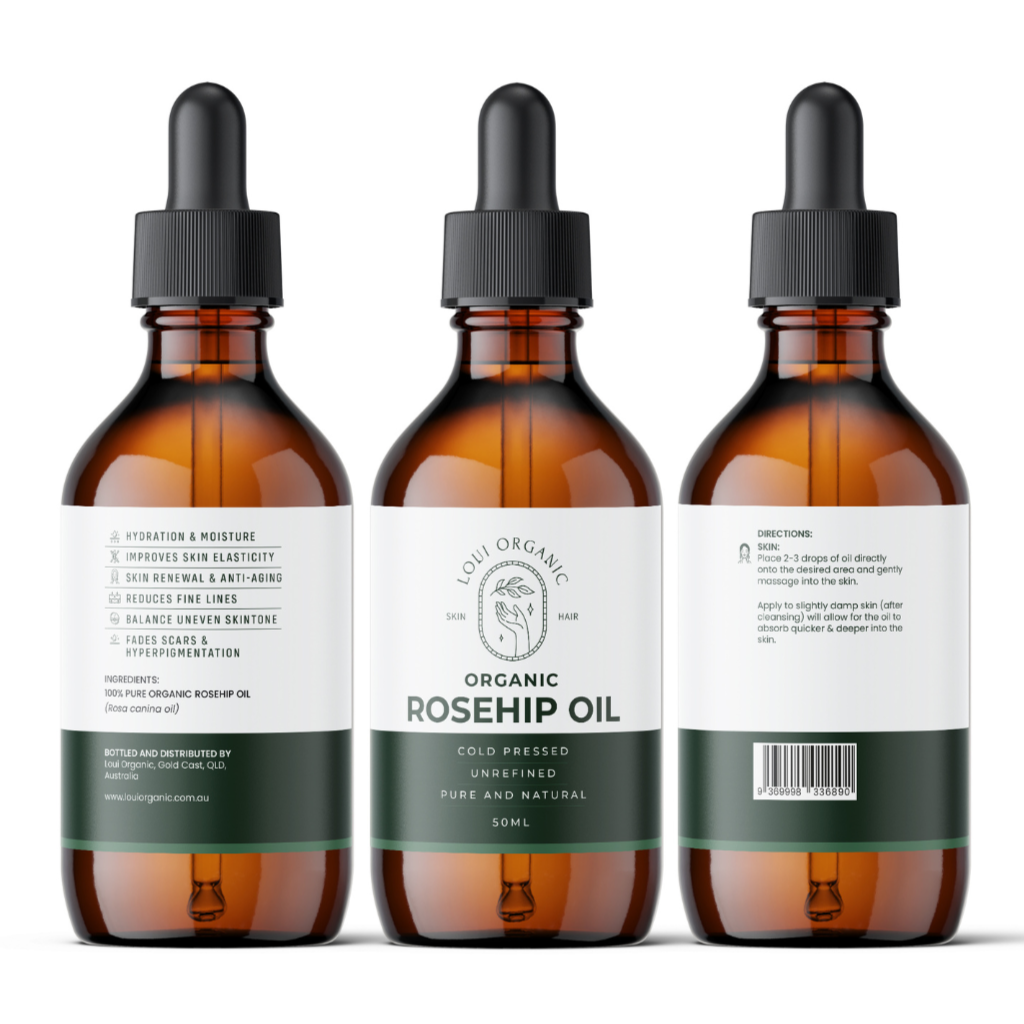Bundle Duo Pack: Organic Castor Oil & Organic Rosehip Oil